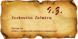 Iczkovits Zelmira névjegykártya